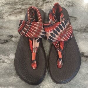 Sanuk Bohemian Print Yoga Mat Sling Sandals